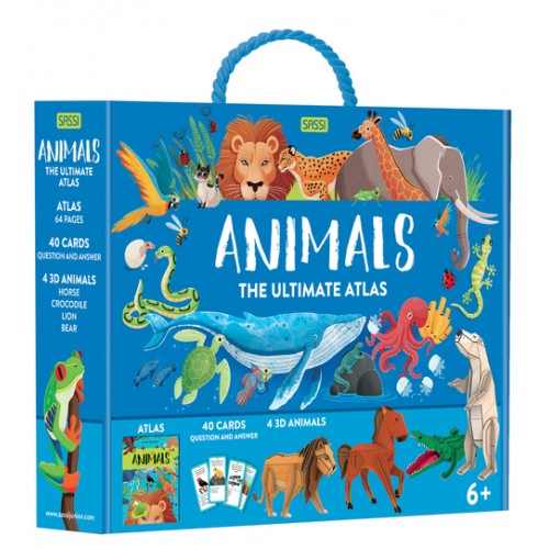 sassi animals ultimate atlas, 3D models, book & game set