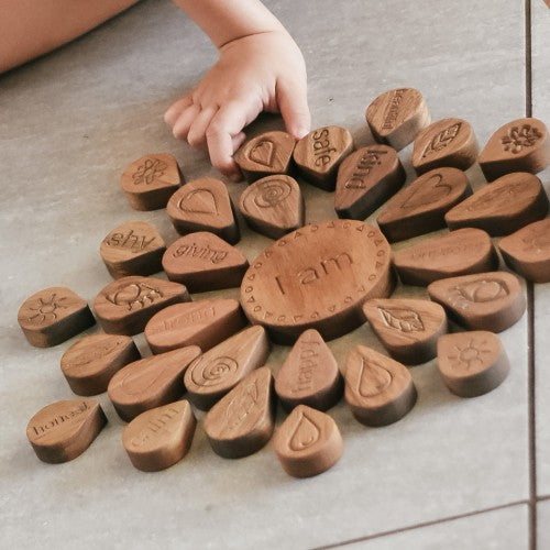 in-wood I am mandala puzzle