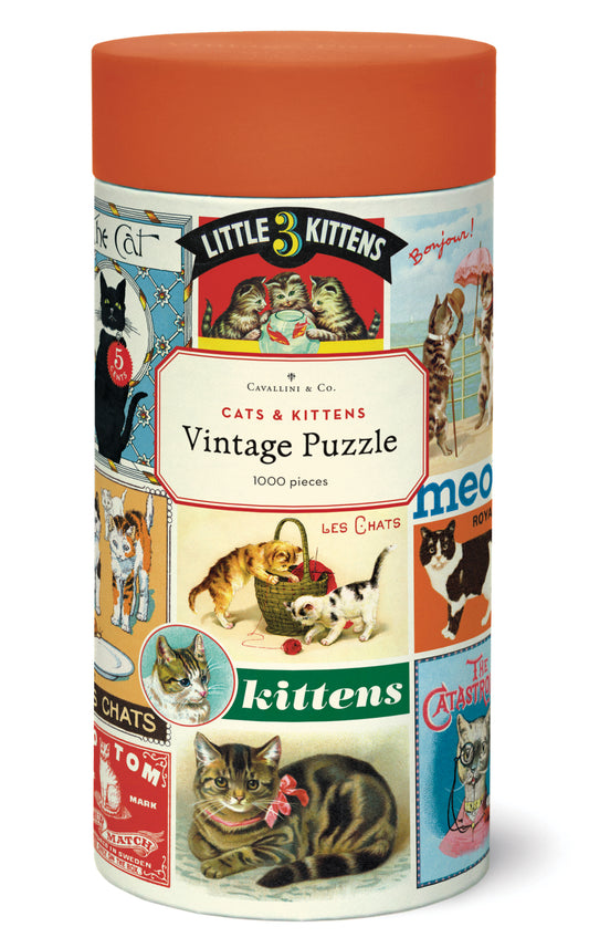 cats and kittens vintage puzzle 1000pc