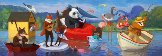 gallery puzzle 350pc- summer lake