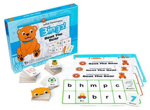 beat the bear - initial consonants bingo