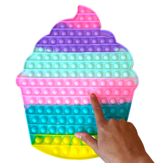 pastel rainbow cupcake pop it