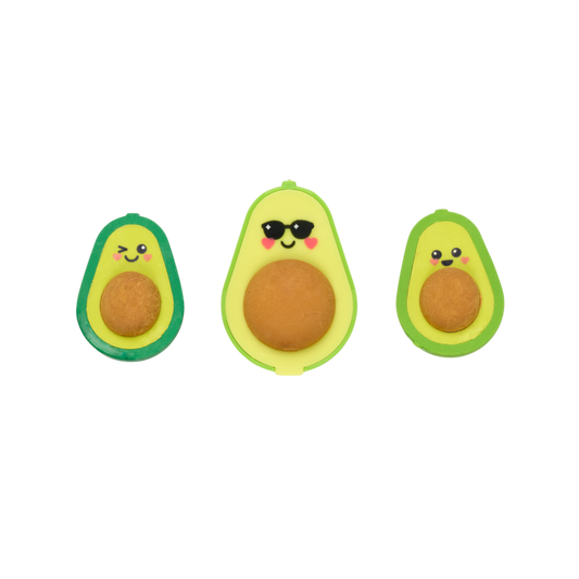 avocado love- erasers and sharpener