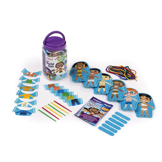 Miniland Flexi World Kids 30pcs