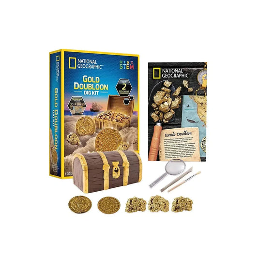 national geographic gold doubloon dig kit