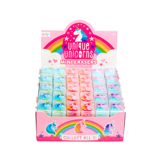 unique unicorns mini erasers