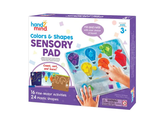 hand 2 mind colour & shapes sensory pad