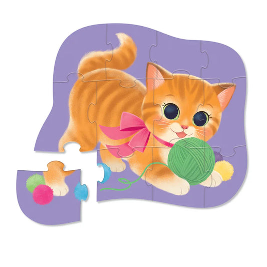 Mini Puzzle 12pc - Cute Kitten