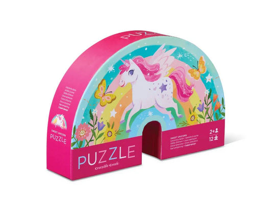 mini puzzle 12pc - sweet unicorns