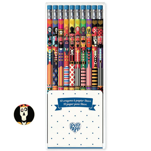 steve set of 10 pencils