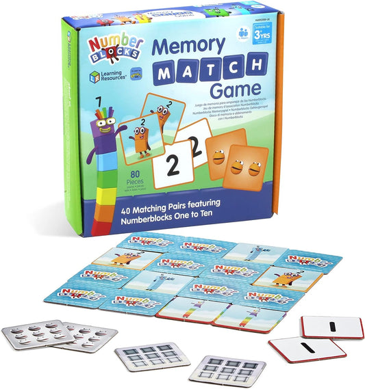 numberblocks memory match game