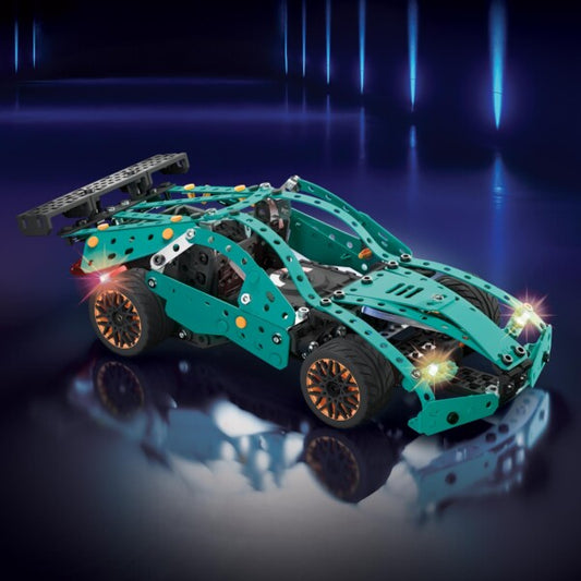 meccano motorised race car