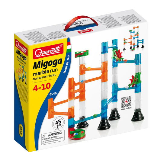 Quercetti migoga transparent marble run
