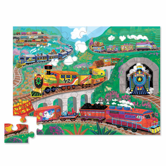 classic floor puzzle 36pce all aboard