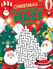 Christmas colouring and maze book