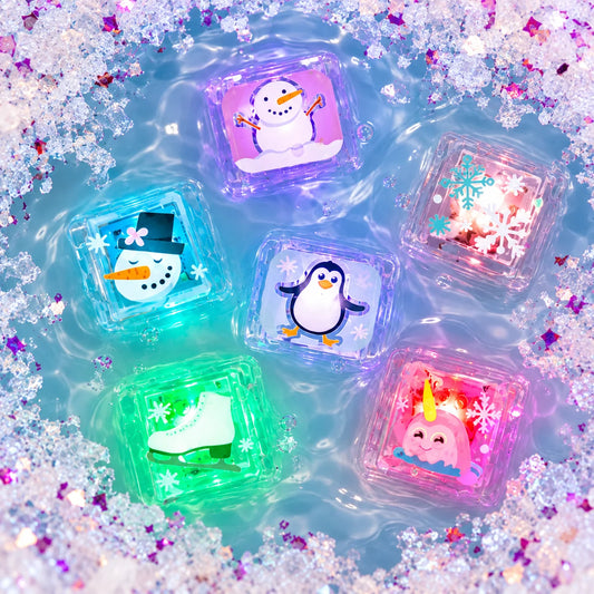 Glo Pals - WINTER Light-Up Cubes, 6-Pack