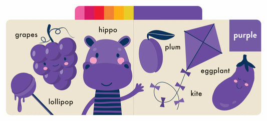 chunky tabbed board book - colours