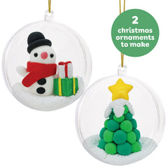 Clay craft Ornament Kit - Snowman & Tree