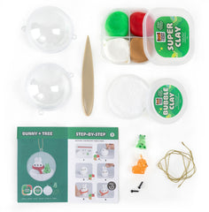 Clay craft Ornament Kit - Bear & Bunny
