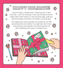 Happy Days - Cosy Christmas Advent Colouring Book (Hardback Edition)