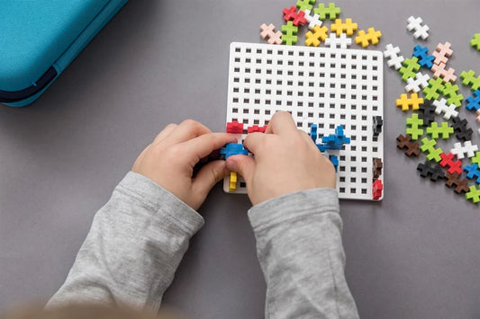 Plus plus travel case blue - 100pc