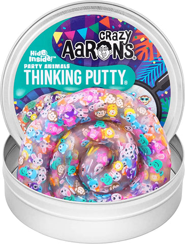 crazy aaron's thinking putty - hide inside party animals
