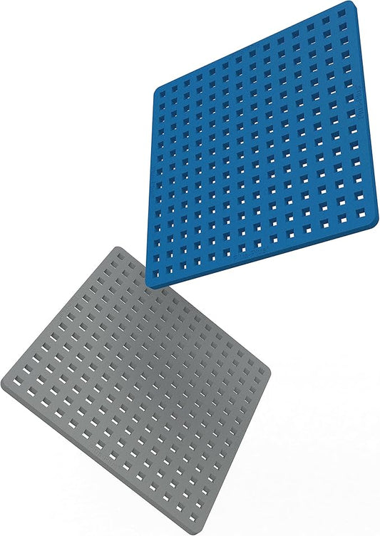Plus plus - Baseplate Duo - Blue and grey