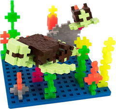 Plus plus - Baseplate Duo - Blue and grey