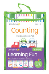 Little genius Vol 2 - 5 pack of activity pads  - ages 4-5