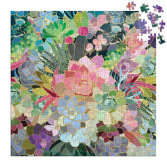 Succulent mosaic foil puzzle 500pc