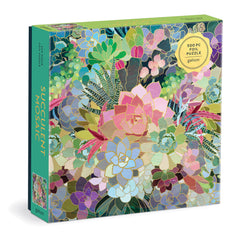 Succulent mosaic foil puzzle 500pc
