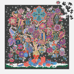 liberty xmas tree of life foil puzzle - 500pc