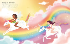 Sticker Dolly dressing rainbow unicorns