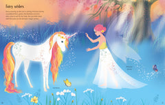 Sticker Dolly dressing rainbow unicorns