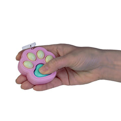 Cat paw click keychain
