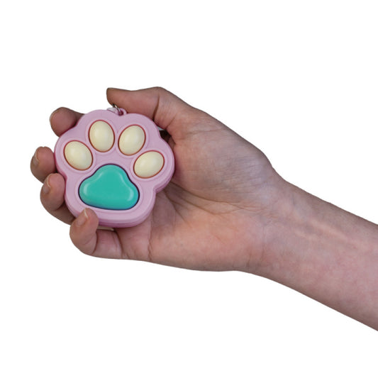 Cat paw click keychain