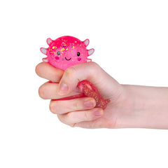 Squishy glitter axolotl