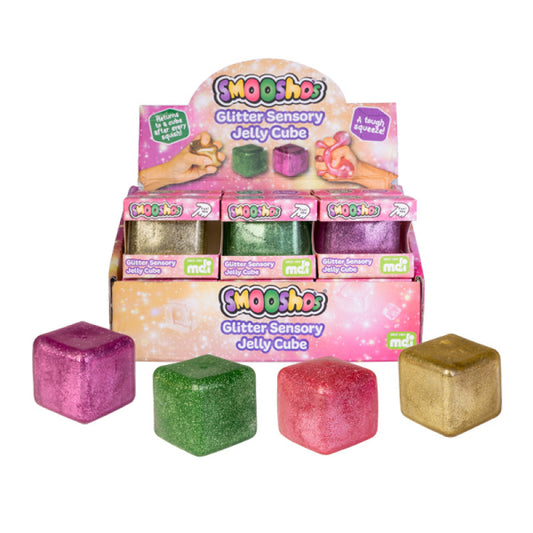 Smooshos jelly cube glitter