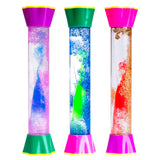 Sensory stick hourglass glitter