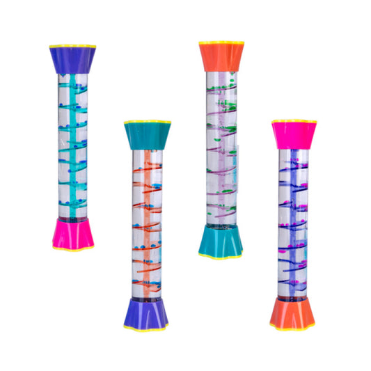 Sensory stick spiral liquid timer