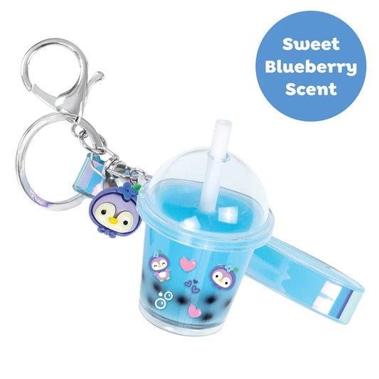 Bag charm kit - blueberry bubble tea