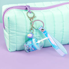 Bag charm kit - blueberry bubble tea