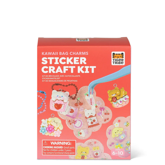 Sticker craft kit - kawaii bag charms