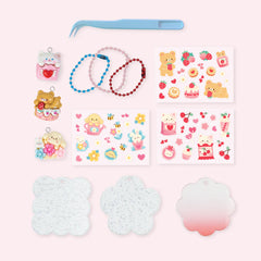 Sticker craft kit - kawaii bag charms
