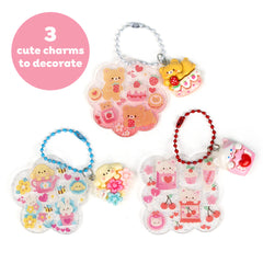 Sticker craft kit - kawaii bag charms
