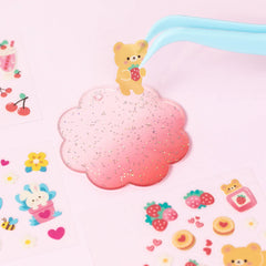 Sticker craft kit - kawaii bag charms