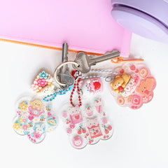 Sticker craft kit - kawaii bag charms