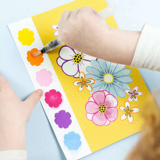 Paint a picture - butterflies and flowers