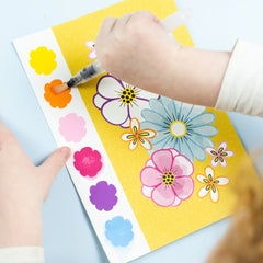 Paint a picture - butterflies and flowers