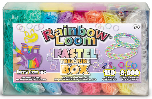 Rainbow loom - treasure box pastel